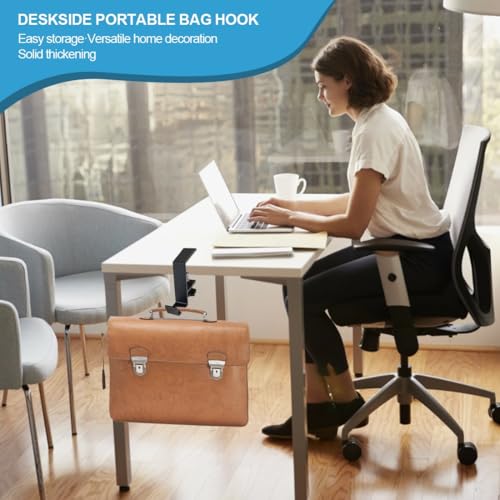 NJCXOLA Kopfhörer Ständer, Headset Halterung Kopfhörerhalter Headphone Stand Schreibtisch Kopfhöreraufhänger Kopfhörer Halterung Clip Gaming Headset Halterung Tisch für Schlüssel Taschen(Einlagiger) Bild 5
