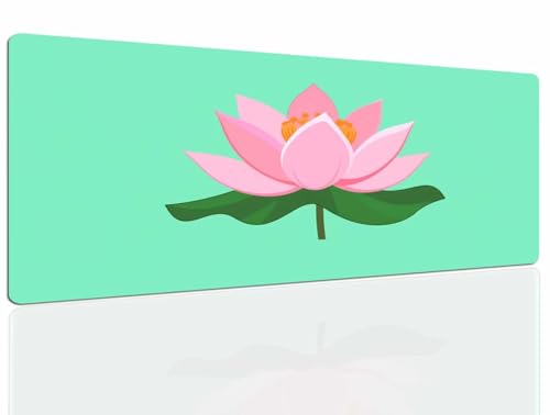 Mauspad Lotus Gaming Mousepad XXL Mauspad Gaming 900x600, Mousepads Wasserdicht Mauspads Anti-Rutsch, Schreibtischunterlage Mousepad Groß Mouse Maus Pad Mat, Gaming Desk Pad, Büro Deskmat 668 Bild 1