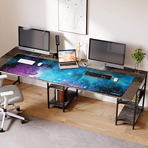 Mydours 1100 x 500 mm Gaming Mauspad XXL, Mauspad mit Rutschfester Gummiboden und Glatter Webstoff, Verbessert Präzision und Geschwindigkeit, Mousepad für Maus und Tastatur (Universum) Bild 5