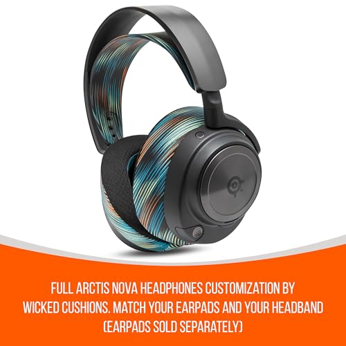 WC-StirnbandZ Arctis Nova – verbessertes Silikon-Kopfband für Arctis Nova-Headsets von Wicked Cushions – verbesserte Flexibilität, Komfort und Stil mit passenden Ohrpolster-Designs | The Simulation Bild 6