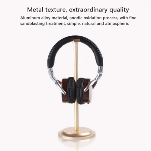 Headset Ständer Kopfhörer Halter Kopfhörerständer Headset-Halter, Aluminiumlegierung, Kopfhörerhalter, Headset-Aufhänger, PC-Gaming-Headset-Ständer Headset Halterung(Gold) Bild 6