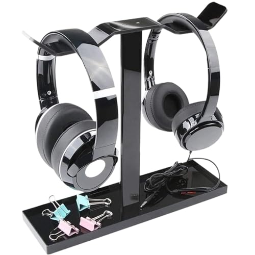 Headset Ständer Kopfhörer Halter Kopfhörerständer Universeller Kopfhörerständer, Gaming-Headset, Schwerer, Doppelseitig Hängender Kopfhörer-Aufhänger Headset Halterung Bild 1