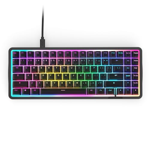 Magnetische RGB-Gaming-Tastatur NZXT Function Elite MiniTKL – anpassbare Betätigung, Doppelschienen-Halleffekt-Schalter, Rapid Trigger, 8K-Abfrage – verbessertes Tippgeräusch und -gefühl – Schwarz Bild 1