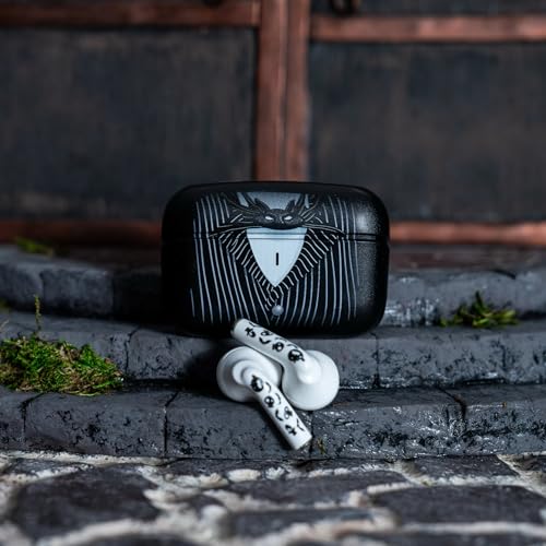 Buds The Nightmare Before Christmas Jack Skellington Kabellose Bluetooth Ohrhörer - In Ear Kopfhörer mit Mikrofon, über 28 Stunden Wiedergabezeit, Aktive Geräuschunterdrückung, IPX4-Zertifizierung Bild 3