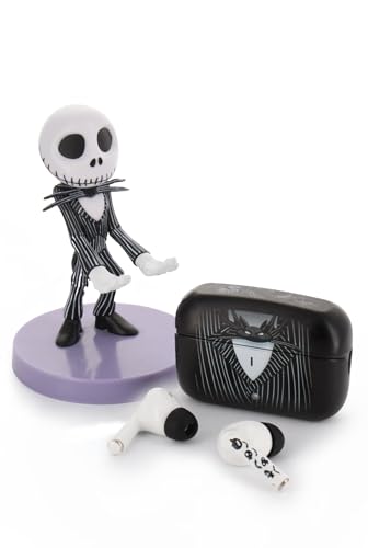 Buds Pro The Nightmare Before Christmas Jack Skellington Kabellose Bluetooth Ohrhörer und Handyhalterung - In Ear Kopfhörer mit Mikrofon, über 28 Stunden Wiedergabezeit, Aktive Geräuschunterdrückung Bild 1