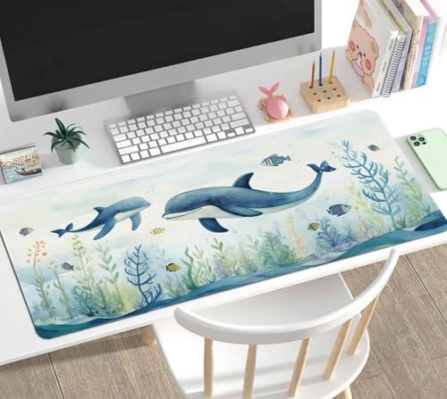 Mauspad Gaming Groß 1200x600x4mm Outside XXL Mousepad Groß Wassxerdicht Tischunterlage Speed Gaming Maus Tastatur Matte PC Laptop Rutschfeste Gummibasis Mouse Mat für Office Home Gamer J-736 Bild 2