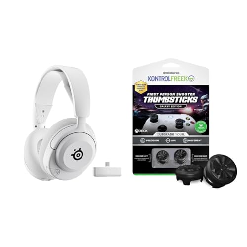 SteelSeries Arctis Nova 5X Wireless Xbox Gaming Headset - Weiß + KontrolFreek FPS Freek Galaxy Black für Xbox One und Xbox Series X Controller Bild 1