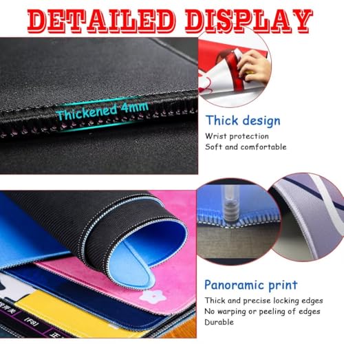 Mauspad Novelty Gaming Mousepad XXL Mauspad Gaming 1200x600, Mousepads Wasserdicht Mauspads Anti-Rutsch, Schreibtischunterlage Mousepad Groß Mouse Maus Pad Mat, Gaming Desk Pad, Büro Deskmat 803 Bild 4