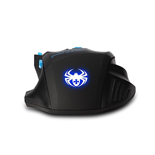 zelotes Kabellose Maus,2400DPI (4 Einstellbare DPI),7 Tasten mit USB-Empfänger,LED Beleuchtung,Gaming Maus Kabellos,Ergonomische Funkmaus für Laptop,PC,Mac,Schwarz Bild 7