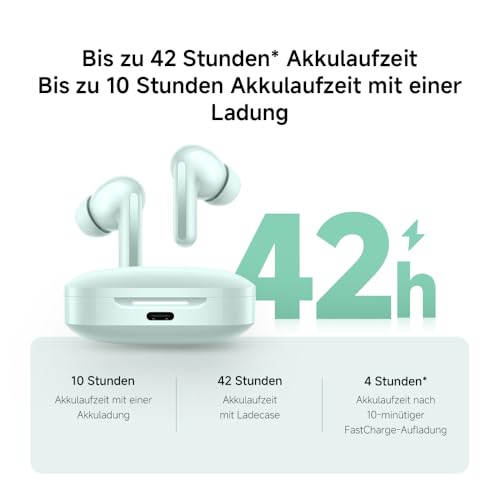 XIAOMI Redmi Buds 6 – Kabellose Bluetooth-In-Ear-Kopfhörer, Dual-Treiber, immersiver Sound, 49 dB aktive Geräuschunterdrückung, bis zu 10h+42h Akkulaufzeit, IP54, Schwarz Bild 7