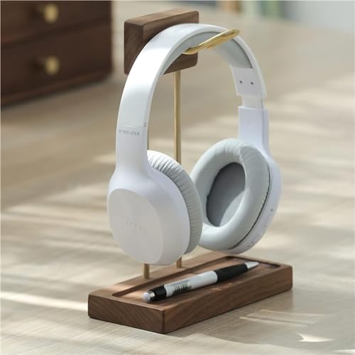 Headset Ständer Kopfhörer Halter Kopfhörerständer Headset-Ständer aus Walnussholz, Gaming-Kopfhörer-Display-Halter, Aufhänger für die meisten Kopfhörergrößen Headset Halterung Bild 2