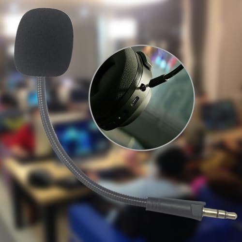 Abnehmbares 3,5-mm-Gaming-Headset-Mikrofon mit Schaumstoff-Mikrofon mit Geräuschunterdrückung für BarracudaX-Kopfhörer Bild 5