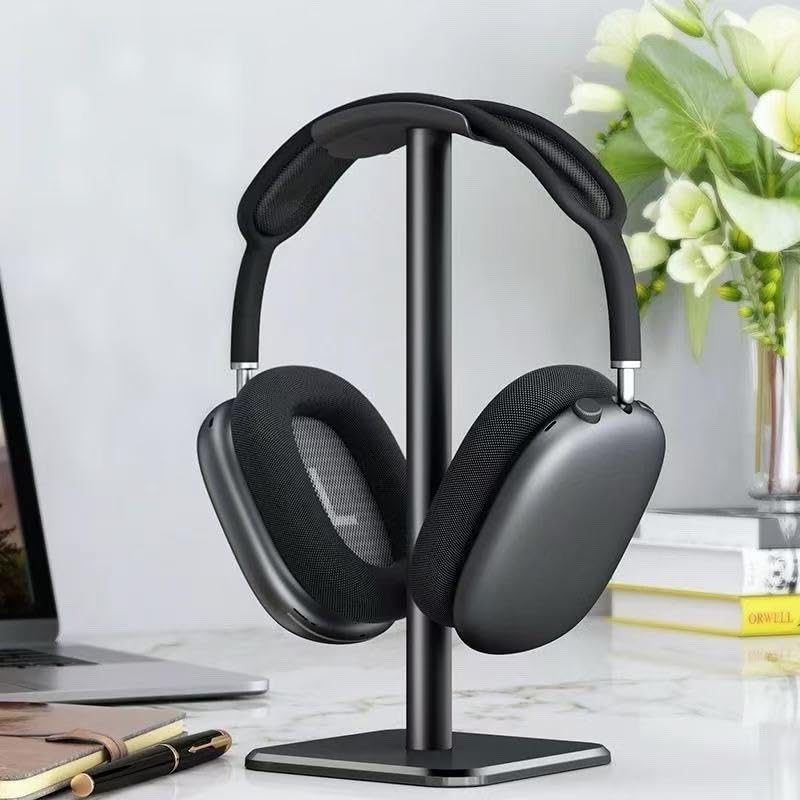 Kopfhörerständer, Aluminium-Stützstange, weiche Kopfstütze und rutschfeste Unterseite für alle Kopfhörergrößen – für Gamer, Musikliebhaber und Büroangestellte – tolles Geschenk für Tech-Enthusiasten, Bild 1