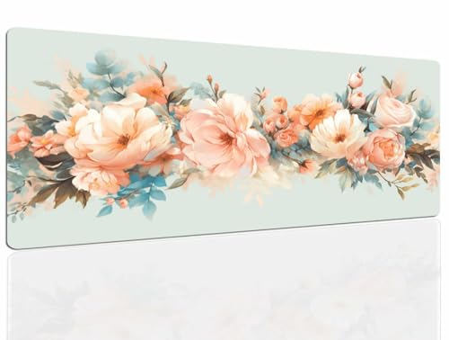 Mauspad Peach Gaming Mousepad XXL Mauspad Gaming 1400x700, Mousepads Wasserdicht Mauspads Anti-Rutsch, Schreibtischunterlage Mousepad Groß Mouse Maus Pad Mat, Gaming Desk Pad, Büro Deskmat 878 Bild 1