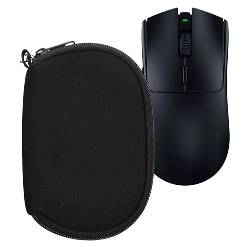 kwmobile Hülle für Razer Viper V3 Pro Hülle - Mouse Case - Neopren Tasche - Schutzhülle für PC Maus - Transporttasche Zubehör - Schwarz Bild 1