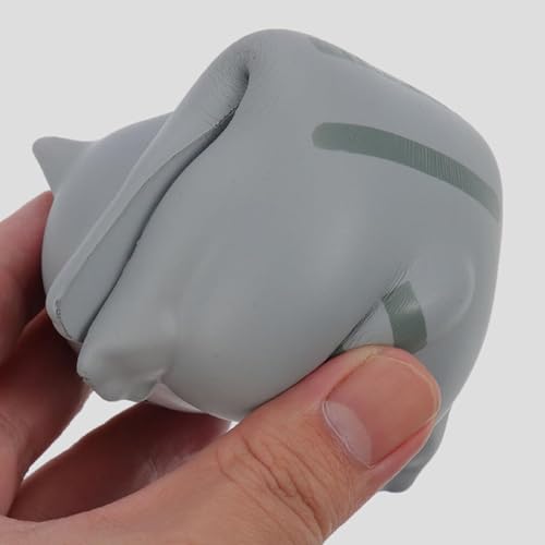 Handgelenkauflage für Maus, niedliche Katzenform, rutschfestes Kissen für Handgelenk, ergonomische Handgelenkstütze, weiches kleines Pad für Büro, Dekompression, Nachprallwerkzeug (grau) Bild 5