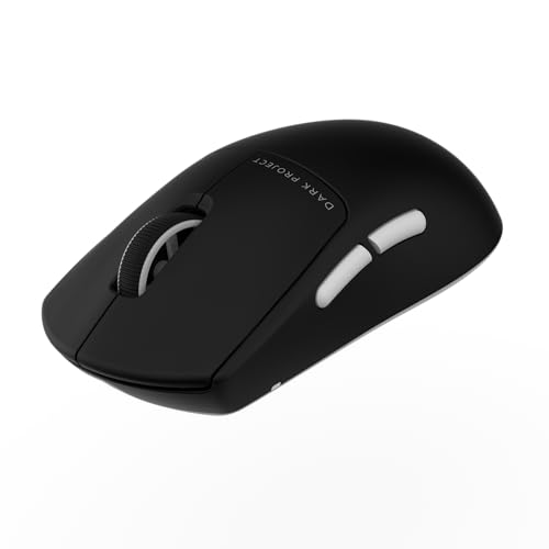 Dark Project Nexus Ultra Wireless Gaming-Maus | Ultra-Leicht mit 51 g | 30K DPI | PixArt PAW3950 | 8K Hz Abtastrate | 6 Programmierbare Tasten | bis zu 120 Stunden Akkulaufzeit | Schwarz/Weiß Bild 1