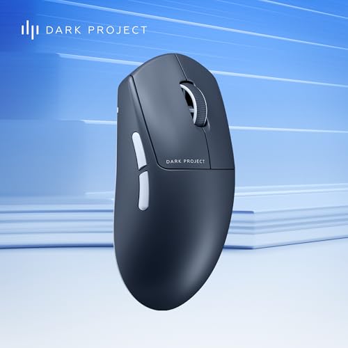 Dark Project Nexus Ultra Wireless Gaming-Maus | Ultra-Leicht mit 51 g | 30K DPI | PixArt PAW3950 | 8K Hz Abtastrate | 6 Programmierbare Tasten | bis zu 120 Stunden Akkulaufzeit | Schwarz/Weiß Bild 3