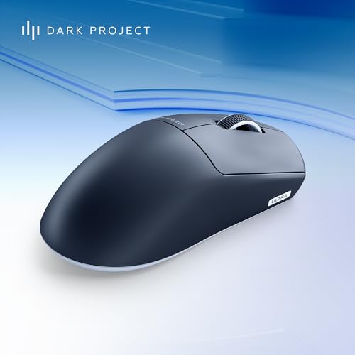 Dark Project Nexus Ultra Wireless Gaming-Maus | Ultra-Leicht mit 51 g | 30K DPI | PixArt PAW3950 | 8K Hz Abtastrate | 6 Programmierbare Tasten | bis zu 120 Stunden Akkulaufzeit | Schwarz/Weiß Bild 4