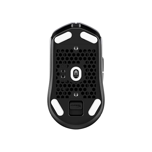 HyperX Pulsefire Haste 2 Pro – 4K Wireless-Gaming-Maus, Ultrapräzises Tracking, Optische HyperX Switches, 26.000 DPI, RGB, Leichtgewicht 61 g, Bis zu 90 Stunden Akkulaufzeit, USB-C, Bluetooth, Grau Bild 4