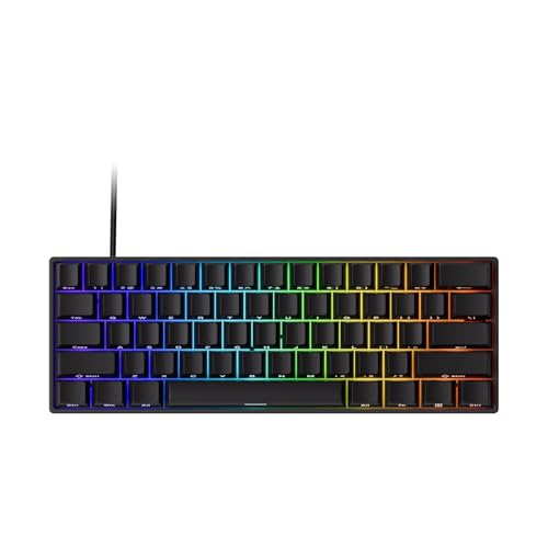 MONSGEEK FUN60 Pro Rapid Trigger Gaming-Tastatur, 8K SP Magnetschalter, HE-Tastatur, kabelgebunden, 60% durchscheinendes Schwarz (Glare Magnetschalter, US-QWERTY Layout) Bild 1