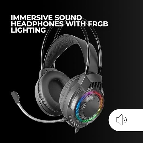 Mars Gaming MCP124PRO, Portugiesisch, Gaming-Combo 4in1, RGB H-Mech-Tastatur mit Handballenauflage, RGB-Maus 3200DPI HUANO-Schalter, FRGB-Headset, Nanotextil-Mauspad 36x26cm, Multiplattform, Schwarz Bild 4