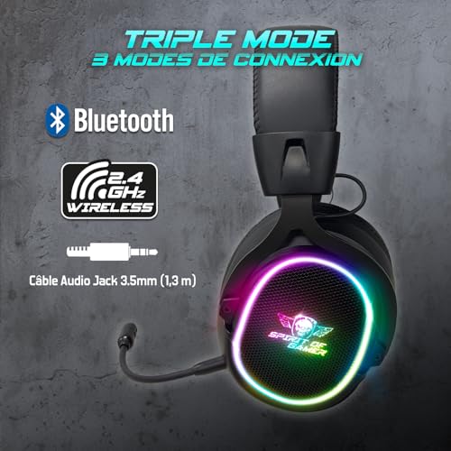 SPIRIT OF GAMER - XPERT H1200, Kabelloser Bluetooth Gaming Kopfhörer mit Mikrofon Bild 3