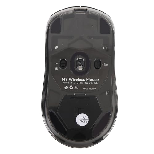 Kabellose Gaming-Maus, RGB 3 Modi, Leicht, 2,4 GHz, Bluetooth 5.2 und Kabelgebundener Modus, 360 Stunden laufzeit, 3600 DPI, Typ C Wiederaufladbar, Computermaus für Android, Bild 5