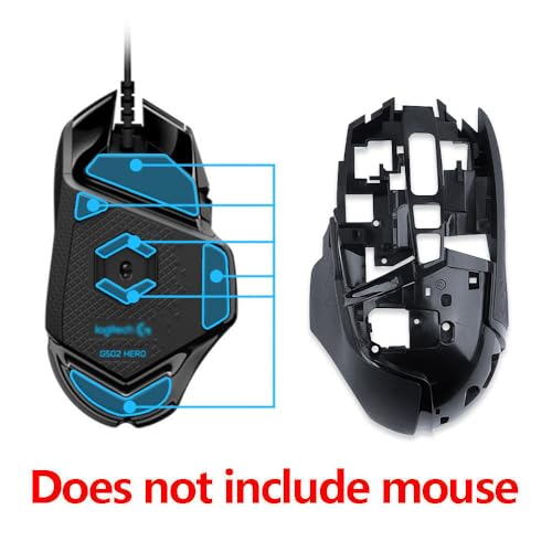 Neue Maus Fall Top Case Maus Shell Maus Gehäuse Rahmen Abdeckung Ersatz mit Mäuse Füße Aufkleber für Logitech G502 Wired Gaming Mouse (verkabelt) Bild 5