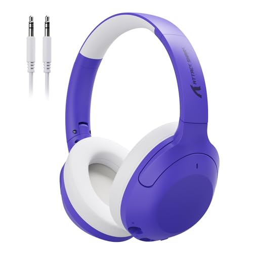 LexonElec x Attack Shark G300 Kabelloses ANC-Over-Ear-Headset, Bluetooth 5.3, Deep Bass HD-Stereo-Sound, 20h Spielzeit, integriertes Mikrofon, Leichtes Design, 3,5mm Gaming-Headset (Lila) Bild 1