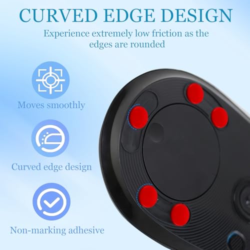 40 Stück Mouse Skates Set für Logitech G PRO Wireless, Ultra-Schnelle Mausfüße für Logitech G PRO Wireless, Mouse Dot Skate Set, Abgerundete Kanten,Perfekte Gleiteigenschaften für Gaming, Büro, Rot Bild 3