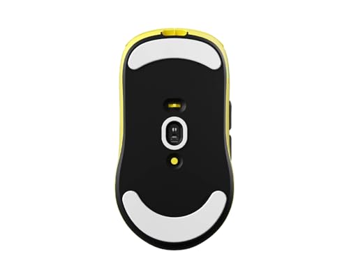 SCYROX V8 Gelb 2,4 GHz drahtlos, kompatibel mit 8K, ultraleicht, 36 g, optischer Schalter, Pixart 3950 Sensor, 8.000 Hz Polling-Rate, 8K-Dongle enthalten, hohe Leistung, Gamingmaus Bild 3