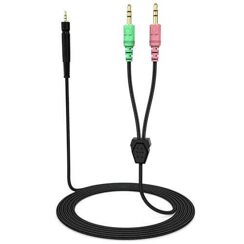 Zosvoses GSP 500 Ersatzkabel kompatibel mit SENNHEISER Game ONE, Game Zero, PC 373D, GSP 350, GSP 500, GSP 600, GSP 670, G4ME ONE, G4ME Zero Gaming Headset, 2,0 m Bild 1