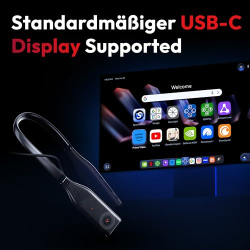 VITURE Pro Neckband, Offizieller Partner von PSPlay, Multi-Screen/3DoF/Smooth Follow/Ambient Mode, 3D Player, AI Assistant, nahezu kabellose Freiheit für Gaming & Streaming, 12GB+256GB Bild 4
