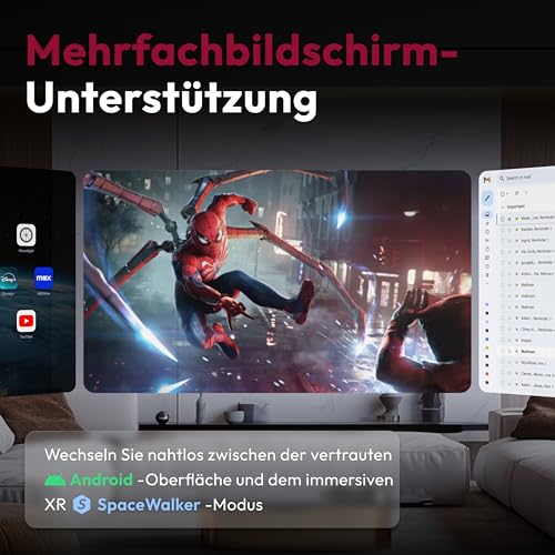 VITURE Pro Neckband, Offizieller Partner von PSPlay, Multi-Screen/3DoF/Smooth Follow/Ambient Mode, 3D Player, AI Assistant, nahezu kabellose Freiheit für Gaming & Streaming, 12GB+256GB Bild 6