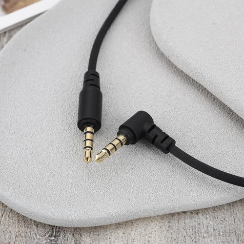 Create idea 1PC 3,5mm Abgewinkelter Stecker auf 3,5mm Gerader Stecker Audiokabel Kompatibel mit Razer BlackShark V2 Pro Kompatibel mit Razer Nari Ultimated 7.1 Surround Sound Gaming-Headset Bild 6