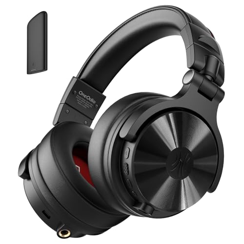 OneOdio Studio Max 1 Kabellose Over Ear DJ Kopfhörer, 120 Std. Spielzeit, 20 ms geringe Latenz, Hi-Res/LDAC-Audio, Dongle/Bluetooth 5.3/3,5 mm/6,35 mm für Musik Monitoring Recording Podcast Gitarre Bild 1
