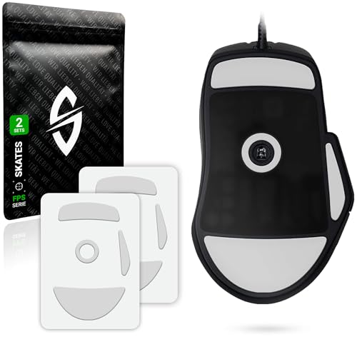 SensoryBoost FPS Glides (2er Set) kompatibel mit Roccat Kone XP, Pro - Ultra Präzise, Mehr Kontrolle, Selbstpolierend - PTFE - Ersatz-Mausfüße, Skates - Gaming Maus Upgrade Zubehör Bild 1