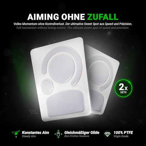 SensoryBoost HPS Glides (2er Set) kompatibel mit Logitech G502 (Kabel Version) - Balance aus Speed & Kontrolle – Abgerundet & Langlebig - PTFE - Ersatz-Mausfüße, Skates – Gaming Maus Upgrade Zubehör Bild 3