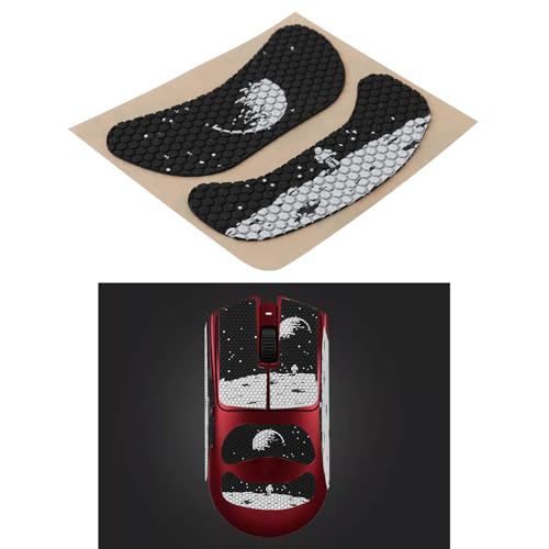 EMSea Rutschfeste Maus-Griptape-Aufkleber, kompatibel mit Razer, kompatibel mit Viper V3 Pro, für verbesserte Gaming-Präzision, vorgeschnittene und schweißbeständige Haut, Erdmuster, 2 Stück Bild 3