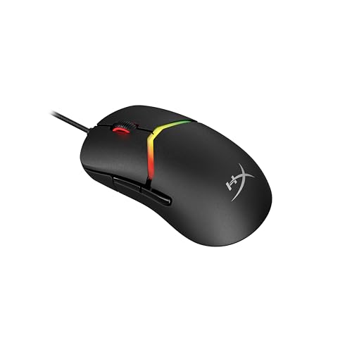 HyperX Pulsefire Saga Gaming Maus – Modulare Gaming-Maus, bis zu 26.000 DPI, 8K Polling Rate, HyperX Optical Switches, RGB-Beleuchtung, Leichtgewicht 69g, kompatibel mit PC, PS5 & Xbox, Schwarz Bild 2