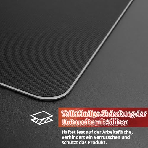 SIROOLAC 2.0 Gaming-Mauspad aus gehärtetem Glas,Für FPS-Spiele,Volldeckende Grundierung,Ätzverfahren,1,6 mm dünne Glasschicht,Neues Schießerlebnis(Weiß,300mm*350mm) Bild 4