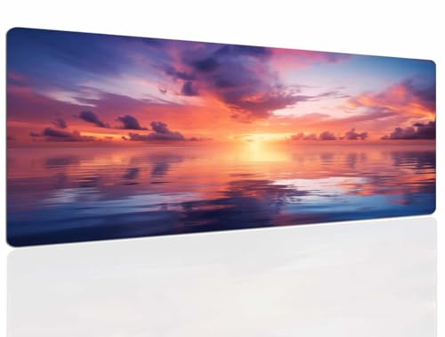 Mauspad Sunset Gaming Mousepad XXL Mauspad Gaming 1400x700, Mousepads Wasserdicht Mauspads Anti-Rutsch, Schreibtischunterlage Mousepad Groß Mouse Maus Pad Mat, Gaming Desk Pad, Büro Deskmat 1178 Bild 1