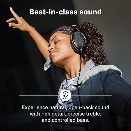 Sennheiser HD 505 Over-Ear Kopfhörer mit Kabel, Headphones mit transparentem Klang & präzisem Bass, mehr Komfort, Studio-Kopfhörer für Musik, Gaming, Audiophile, Studenten, Reisen, Copper-Edition Bild 4