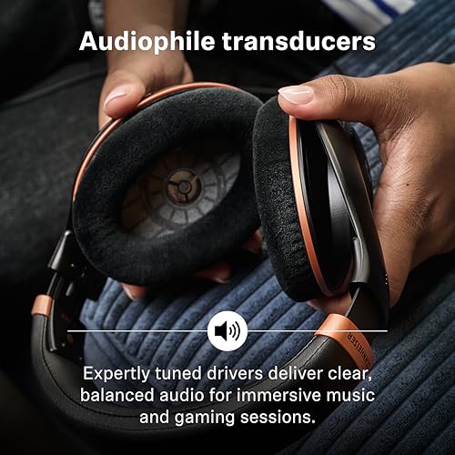Sennheiser HD 505 Over-Ear Kopfhörer mit Kabel, Headphones mit transparentem Klang & präzisem Bass, mehr Komfort, Studio-Kopfhörer für Musik, Gaming, Audiophile, Studenten, Reisen, Copper-Edition Bild 5
