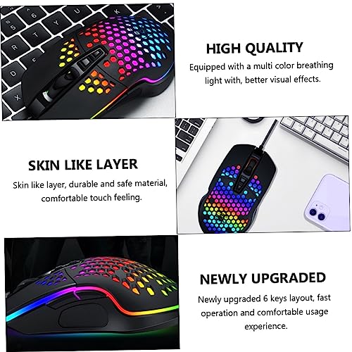 Uonlytech Gaming-Maus Für Pc Mit Hochgeschwindigkeitspositionierung Ergonomischem Design Kabelgebunden rutschfest Und Verschleißfest Für Präzise Spielpositionierung Bild 2