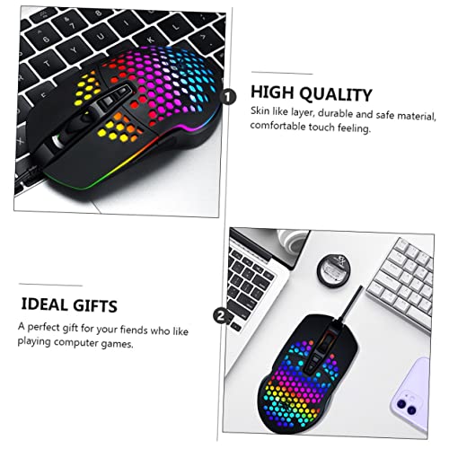 Uonlytech Gaming-Maus Für Pc Mit Hochgeschwindigkeitspositionierung Ergonomischem Design Kabelgebunden rutschfest Und Verschleißfest Für Präzise Spielpositionierung Bild 3