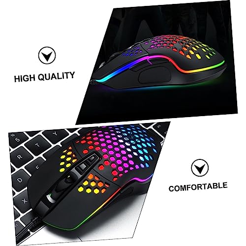 Uonlytech Gaming-Maus Für Pc Mit Hochgeschwindigkeitspositionierung Ergonomischem Design Kabelgebunden rutschfest Und Verschleißfest Für Präzise Spielpositionierung Bild 4