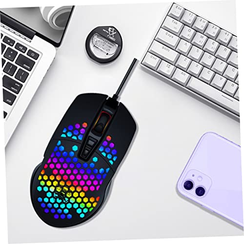 Uonlytech Gaming-Maus Für Pc Mit Hochgeschwindigkeitspositionierung Ergonomischem Design Kabelgebunden rutschfest Und Verschleißfest Für Präzise Spielpositionierung Bild 6