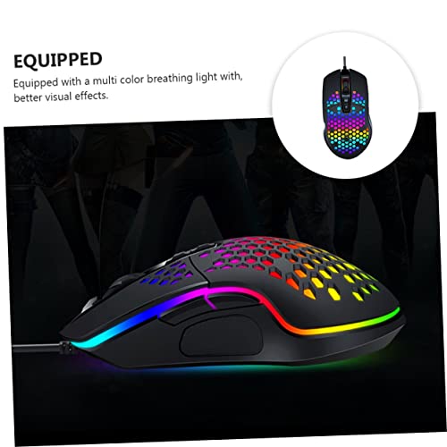 Uonlytech Gaming-Maus Für Pc Mit Hochgeschwindigkeitspositionierung Ergonomischem Design Kabelgebunden rutschfest Und Verschleißfest Für Präzise Spielpositionierung Bild 7